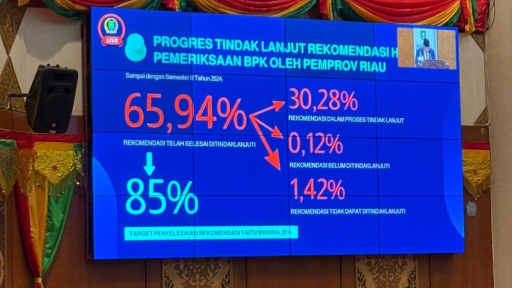 BPK Ungkap Defisit APBD Riau 2024