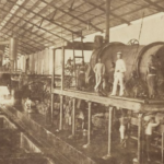 Instalasi Pabrik Gula di Jawa pada 1895. (Foto : KITLV).