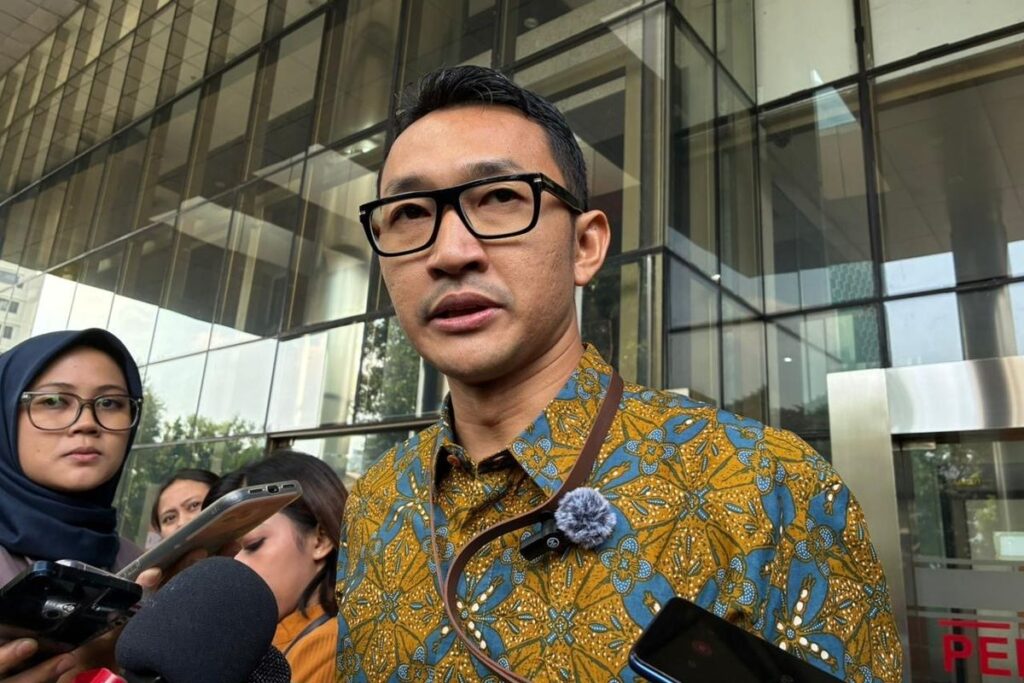 Juru Bicara KPK Budi Prasetyo di Gedung Merah Putih, Jakarta, Jumat (1/8/2025).(KOMPAS.com/HARYANTI PUSPA SARI)