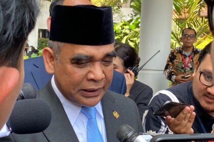 Sekretaris Jenderal (Sekjen) Partai Gerindra Ahmad Muzani usai Upacara Hari Lahir Pancasila, di Gedung Pancasila, Jakarta Pusat, Senin (2/6/2025). (KOMPAS.com/FIKA NURUL ULYA)
