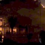 Tangkap layar gedung DPRD Solo kebakaran usai dibakar massa. (Istimewa/IG penamasmedia)