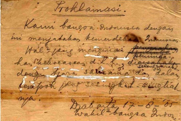 BM Diah Menyelamatkan Naskah Proklamasi Asli