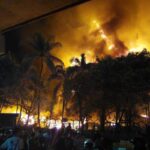Penampakan gedung DPRD Makassar, Jl AP Pettarani, hangus dibakar massa, Jumat (29/8/2025). Kompas.com