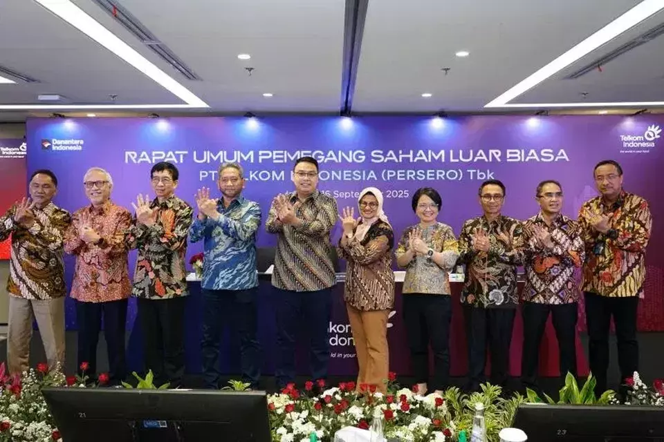 RUPSLB TLKM tetapkan pengurus baru pada Selasa 16 September 2025. (TLKM/Ist). beritasatu.com