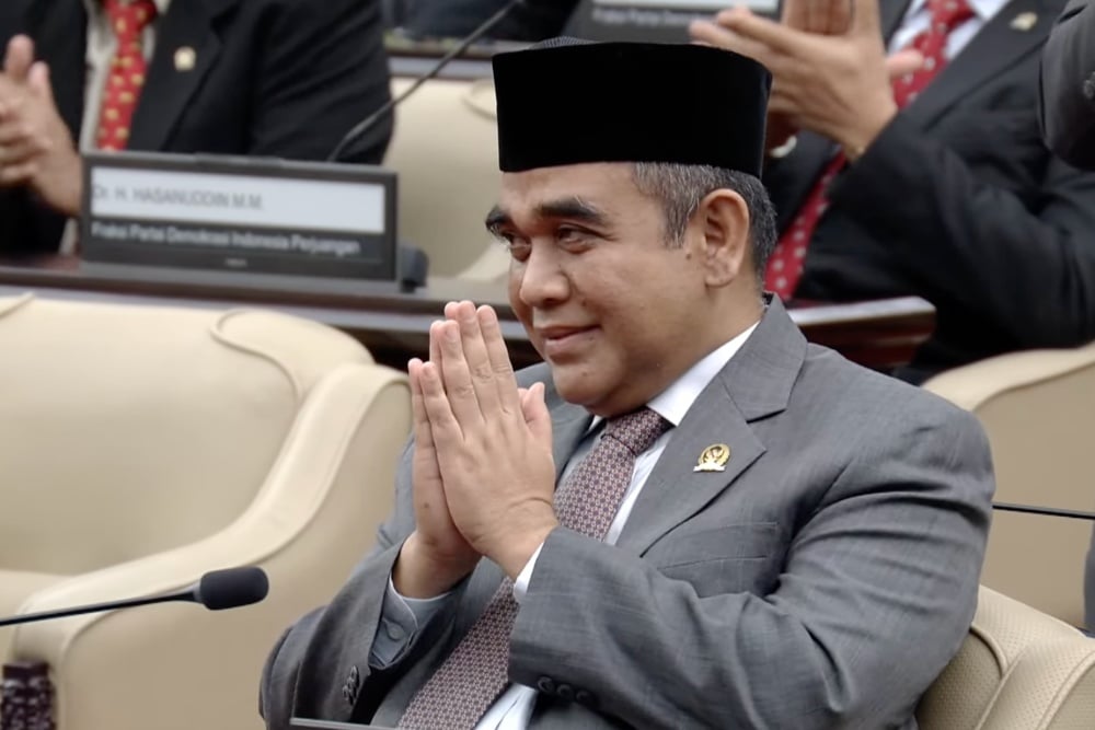 Ketua MPR RI 2024-2029 sekaligus Sekjen Partai Gerindra Ahmad Muzani. Dok TV Parlemen