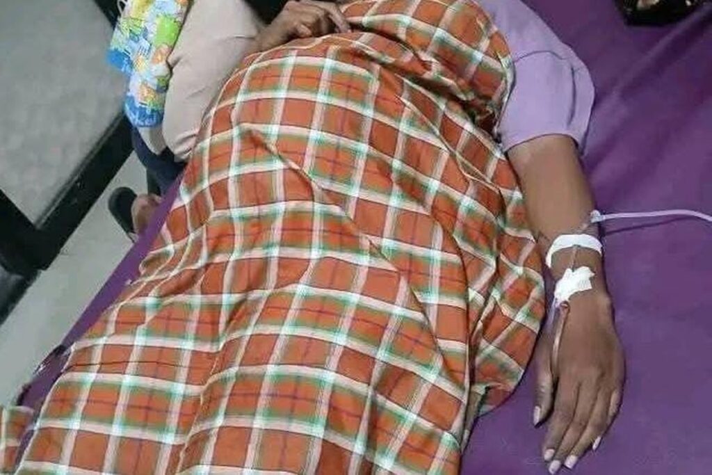 Almarhumah Irene Sokoy saat berada di rumah sakit pada Selasa (18/11/2025) (KOMPAS.com/FINDI RAKMENI)