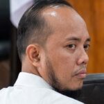 Ferry Yunanda saat menghadiri persidangan kasus ;