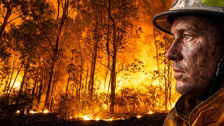 ilustrasi kebakaran lahan dan hutan