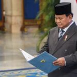 Presiden Prabowo Subiant saat acara Reshufle Kabinet 27 April 2026