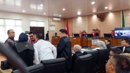 suasana sidang perkara Abdul Wahid