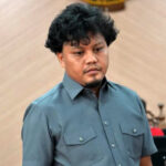 Saksi Dahri Iskandar saar memberikan keterangan di Persidangan Abdul Wahid. headlinesia.com/Amriyadi