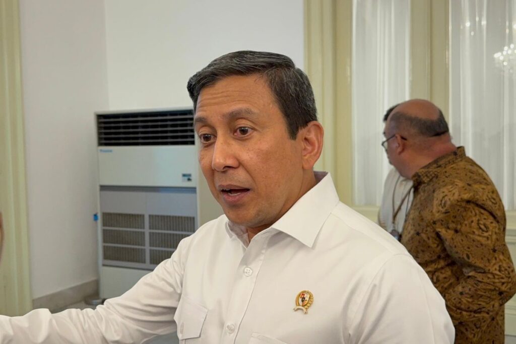 Eks Wakapolri Jenderal (Purn) Ahmad Dofiri saat ditemui di Istana, Jakarta, Selasa (5/5/2026). (KOMPAS.com/ADHYASTA DIRGANTARA)