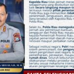 Konferensi pers Polda Riau tentang keterangan Thomas Larfo
