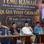 Bakal calon Ketua Umum PBNU 2026-2031, KH Yusuf Chudlori, bersilaturahmi ke Riau. Headlinesia/AB