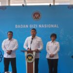 Kepala Badan Gizi Nasional (BGN) Sudaryono mengatakan bahwa BGN akan semakin tegas menindak kecurangan dan mengevaluasi kekurangan yang sebelumnya sudah terjadi dalam penyelenggaraan Makan Bergizi Gratis (MBG). Pernyataan disampaikan dalam konferensi pers di Jakarta, Senin (27/7/2026). - Bisnis/Mutiara Nabila.