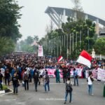 Demo Kabut Asap tahun 2015 dengan jumlah massa aksi 5.000 lebih, dari Mahasiswa UIN Suska Riau. Foto: Shodik Purnomo
